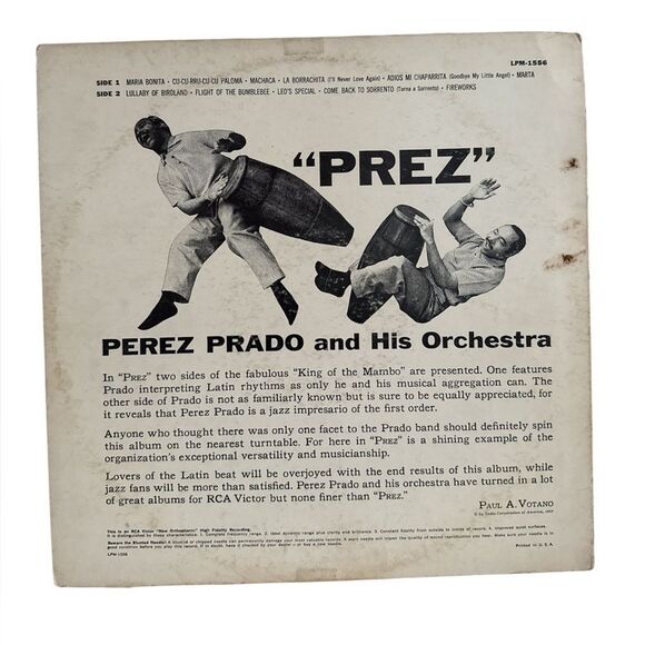 RCA Victor 'Prez' Perez Prado Vinyl Record EUC - Picture 2 of 3